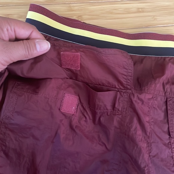 Free People Nylon Ripple Jogger Crop Mahogany Light Weight Sporty Pants - Picture 11 of 13